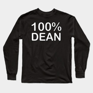 Dean name, couples gifts for boyfriend and girlfriend matching. Long Sleeve T-Shirt